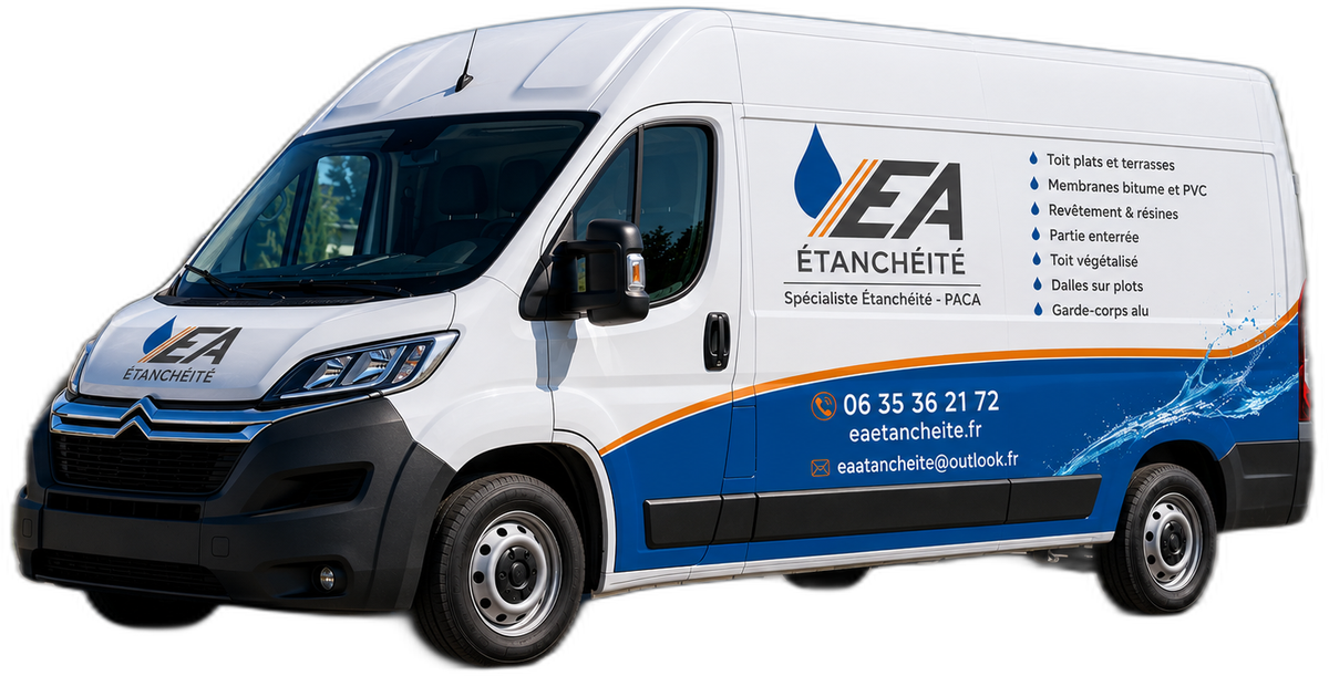 Véhicule EA Étanchéité — intervention dans toute la région PACA