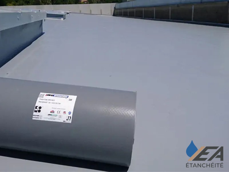 Membrane PVC — rouleau et toiture plate étanchée